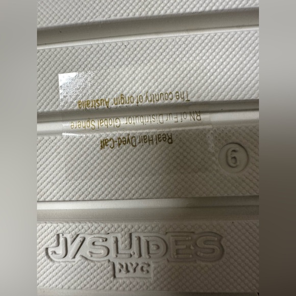 J/slides Rice SlipOn Leopard Pony Leather Embellish Buckle Platform Sandals NIB - Picture 5 of 8